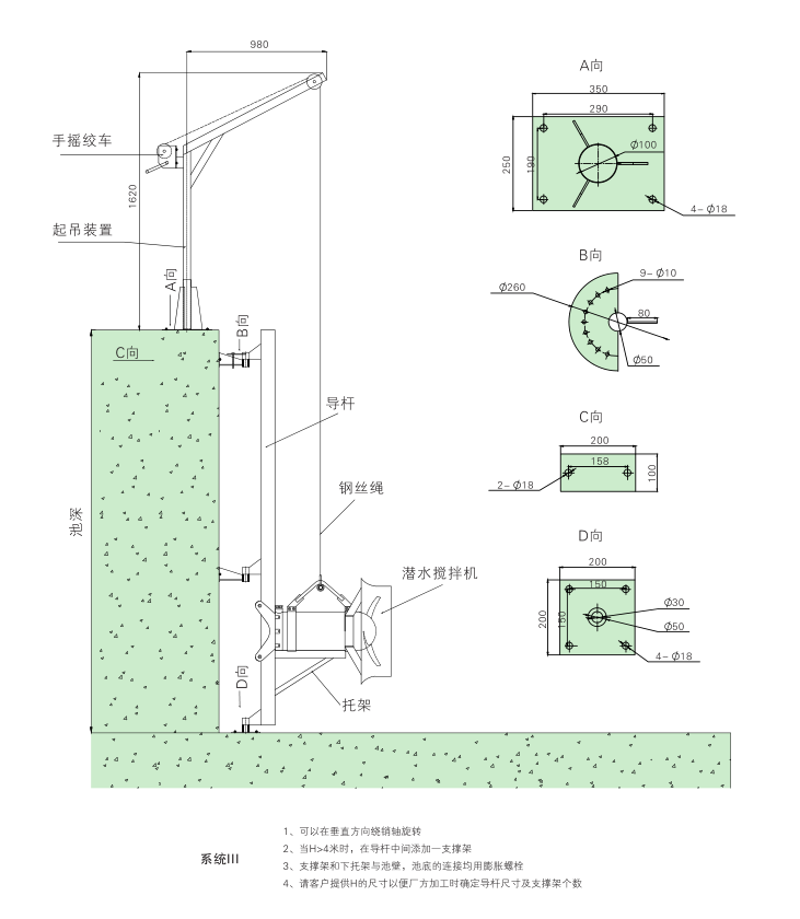 潛水攪拌機 QJB12/12-620/3-480C/S 潛水攪拌機 QJB12/12-620/3-480C/S